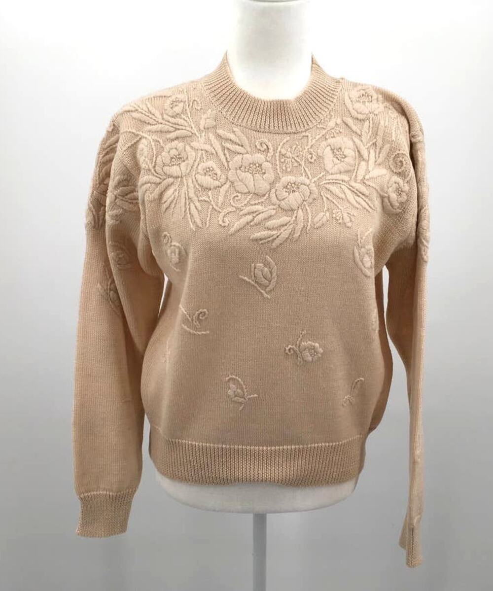 Saison De Elle by Senshukai Vintage Embroidered Wool Sweater
